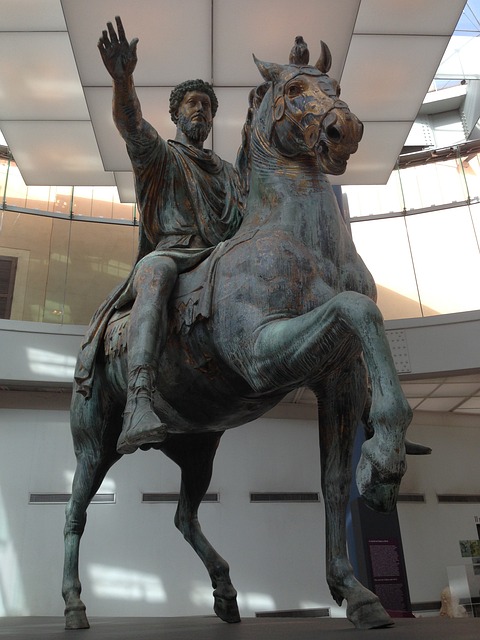 La statua equestre dell'imperatore Marco Aurelio